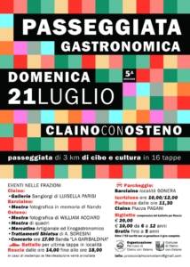 Passeggiata gastronomica Claino con Osteno